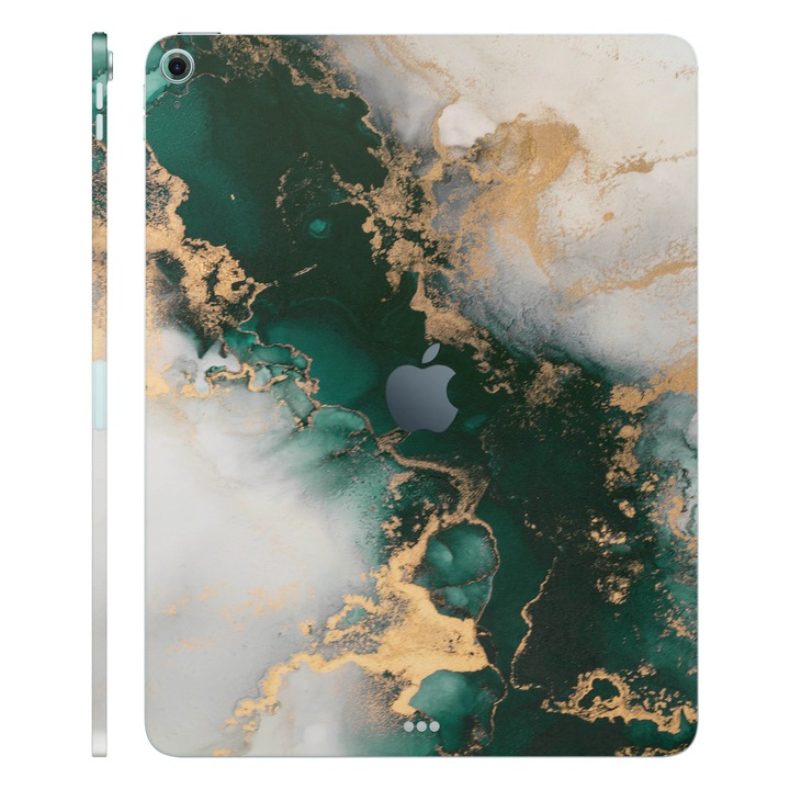 Folie de protectie pentru iPad Air 11" (2024), Colectia Signature, Skin Spate cu laterale separate, Forest Mist