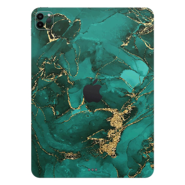 Folie de protectie pentru iPad Pro 12.9" (4th Gen), Colectia Signature, Skin Spate cu laterale unite, Ethereal Green
