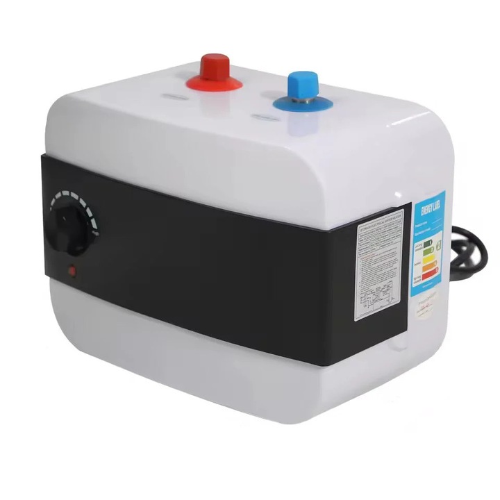 Електрически бойлер, 6 л, 1500 W, бял, за стенен или подов монтаж