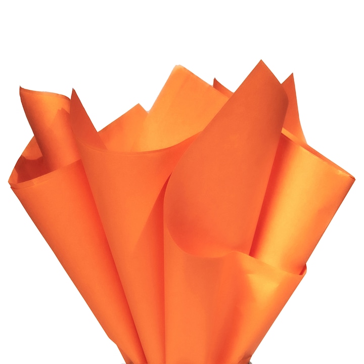 Set 200 bucati Hartie de matase ORANGE, 28 g, 36 x 50cm