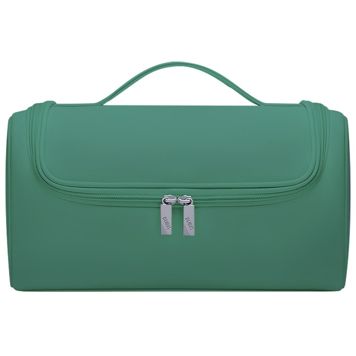 Geanta pentru Uscator de Par, Design cu Multiple Compartimente, Material Impermeabil, cu agatatoare, material impermeabil, potrivita pentru uscator, ondulator si accesorii, ideala pentru calatorii si deplasari, 315x140x165 mm, Verde