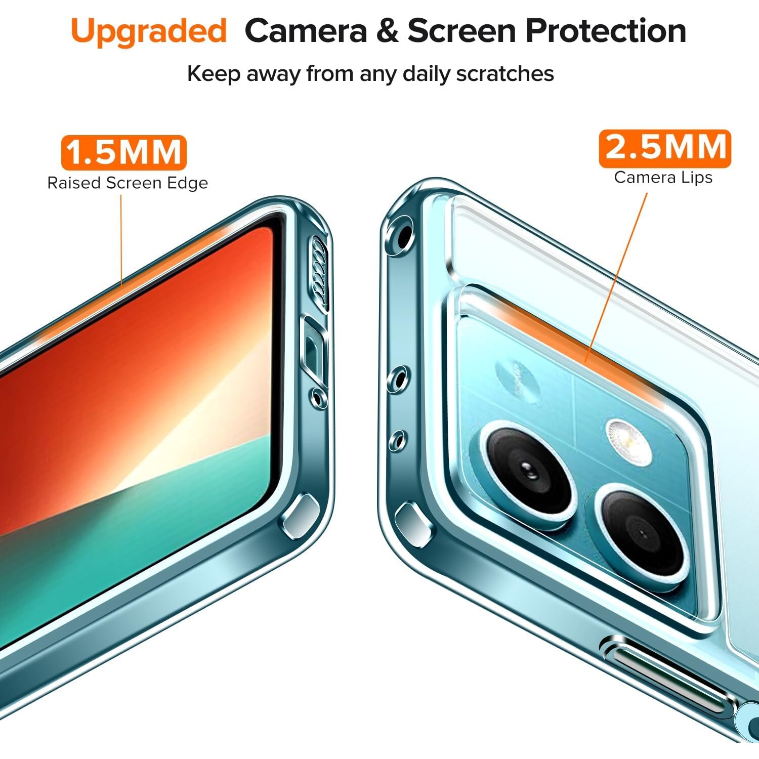 Husa Anti soc, transparenta compatibila cu Xiaomi Redmi Note 13 5G
