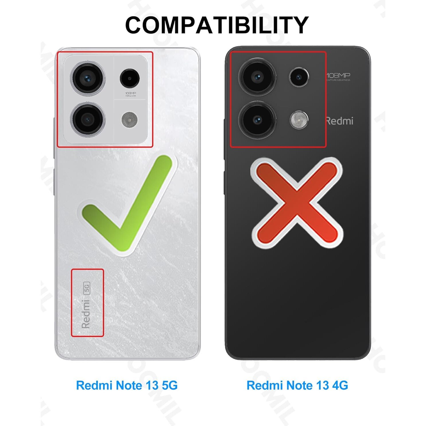 Husa Anti soc, transparenta compatibila cu Xiaomi Redmi Note 13 5G