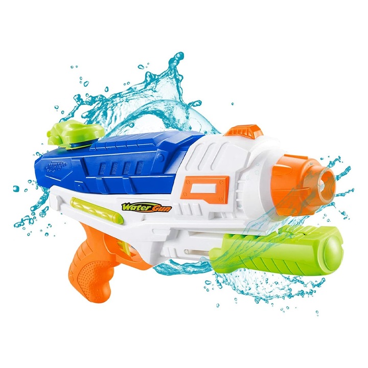 Воден пистолет за деца OPTIM SOLUTION, 6+ години, 600 мл, Воден спрей, За охлаждане, Ръчна система за изстрелване, Многоцветен