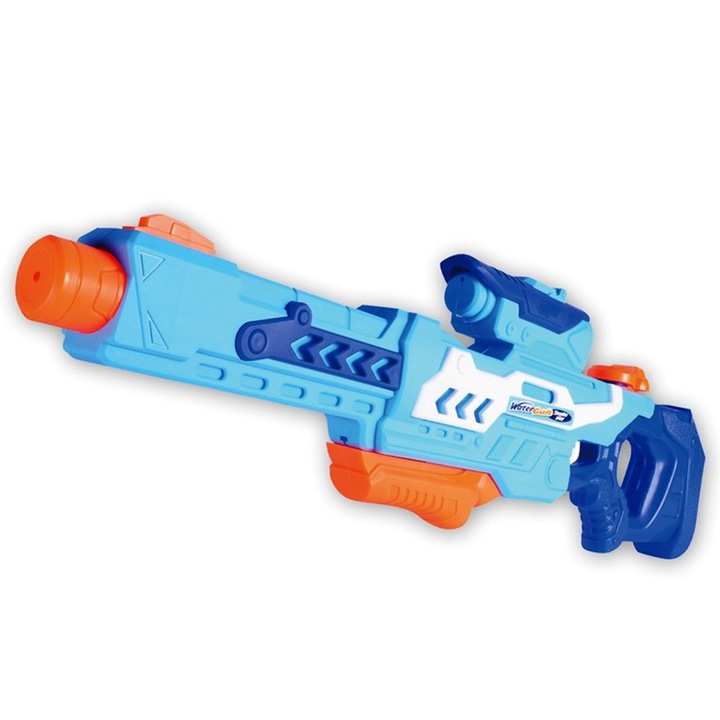 Воден пистолет за деца, OPTIM SOLUTION, 6+ години, лятна играчка, басейн, плаж, вместимост 1200 мл, воден спрей, за охлаждане, ръчна система за изстрелване, игра на открито, лесен за употреба, XTO, син