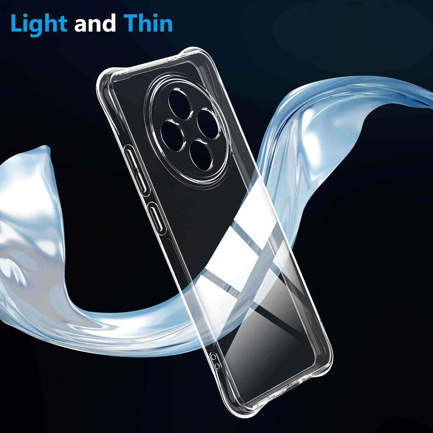 Husa Anti soc, transparenta compatibila cu Oppo Reno 12F 5G