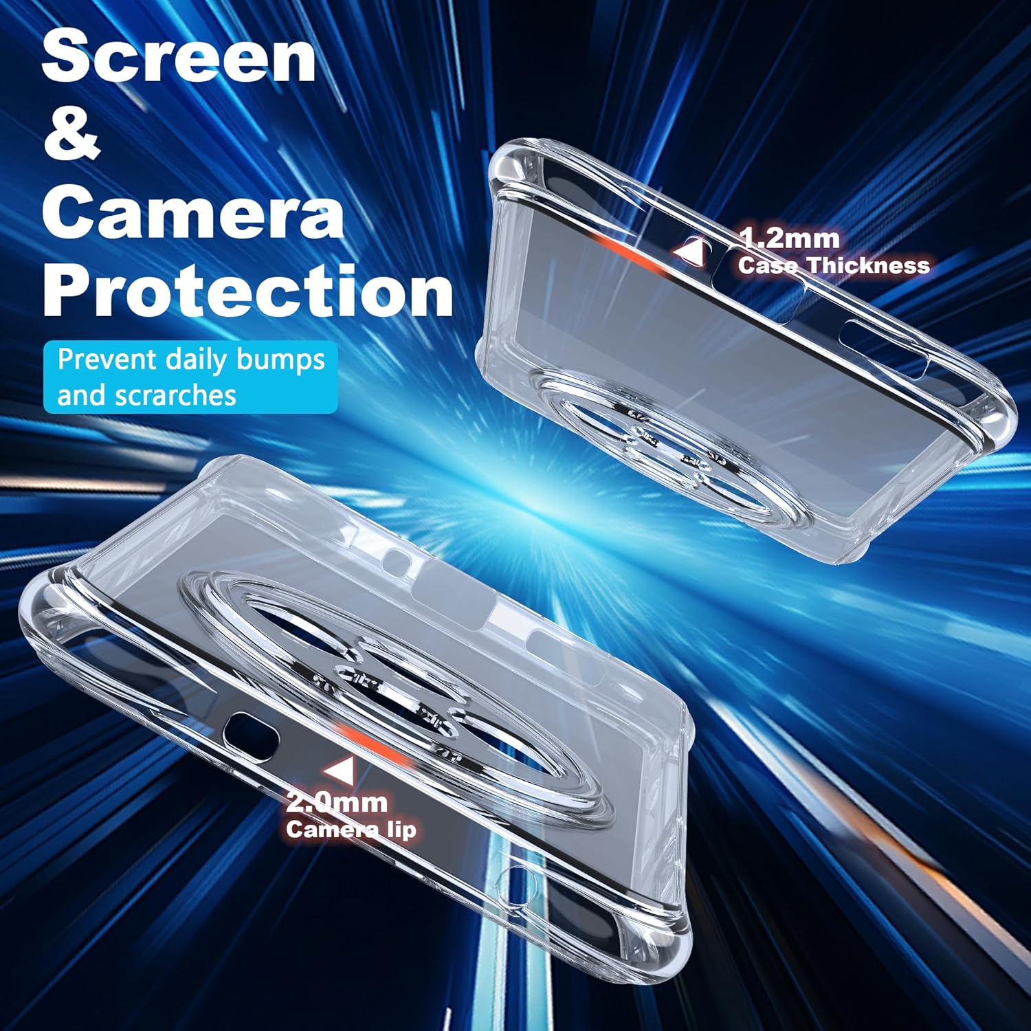 Husa Anti soc, transparenta compatibila cu Oppo Reno 12F 5G