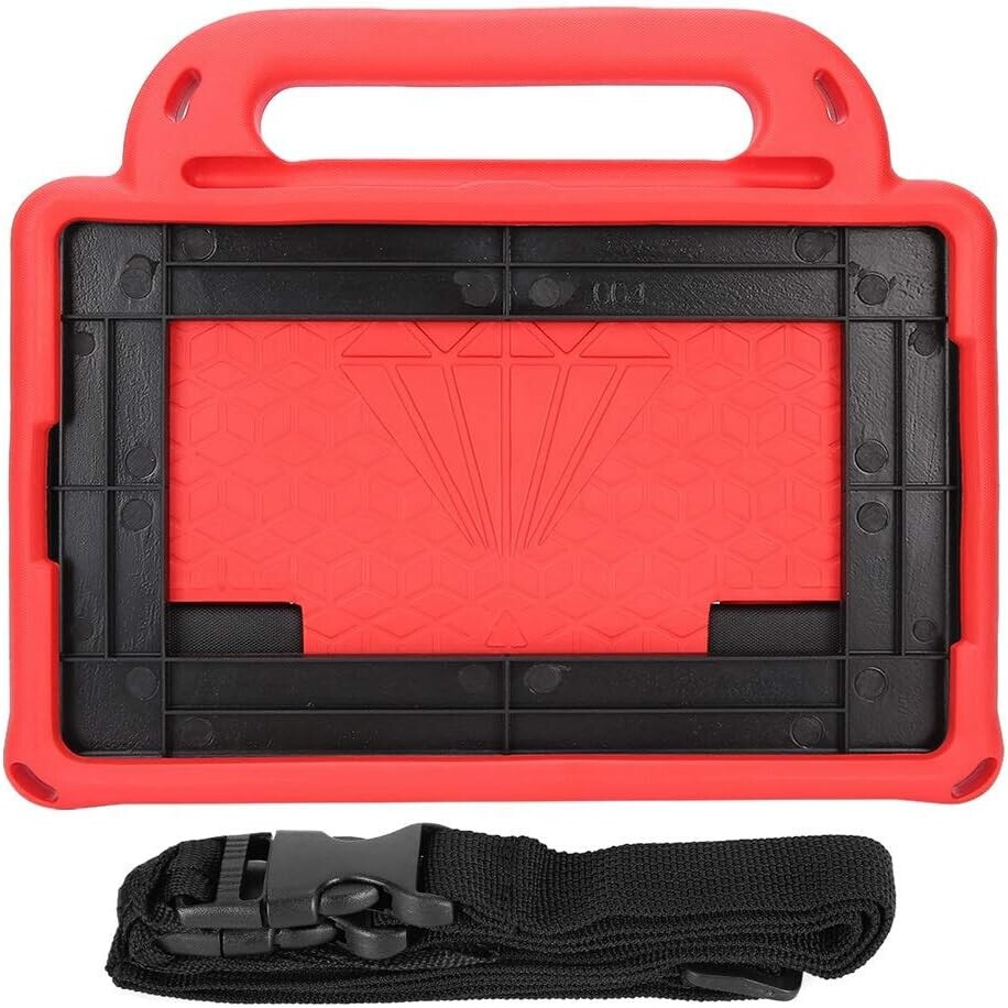 Husa premium Sigloo pentru Apple iPad Mini 7/6 (2024/2021), 8.3", Protectie Completa, Curea Umar, Antisok, Rosu
