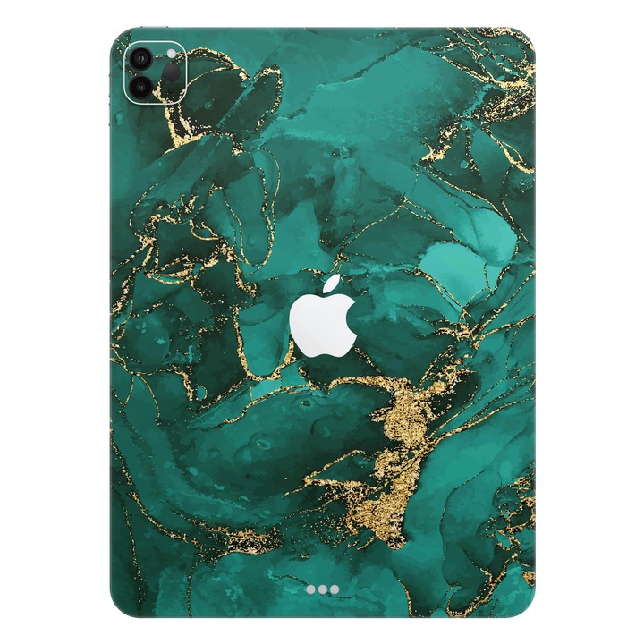 Folie de protectie pentru iPad Pro 11" (4th Gen), Colectia Signature, Skin Spate cu laterale unite, Ethereal Green