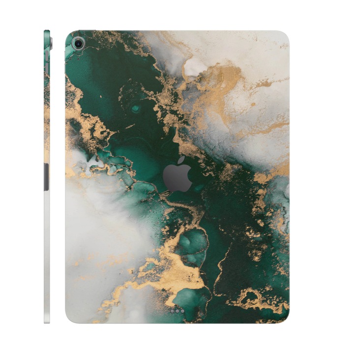Folie de protectie pentru iPad Air 13" (2025, M3), Colectia Signature, Skin Spate cu laterale unite, Forest Mist