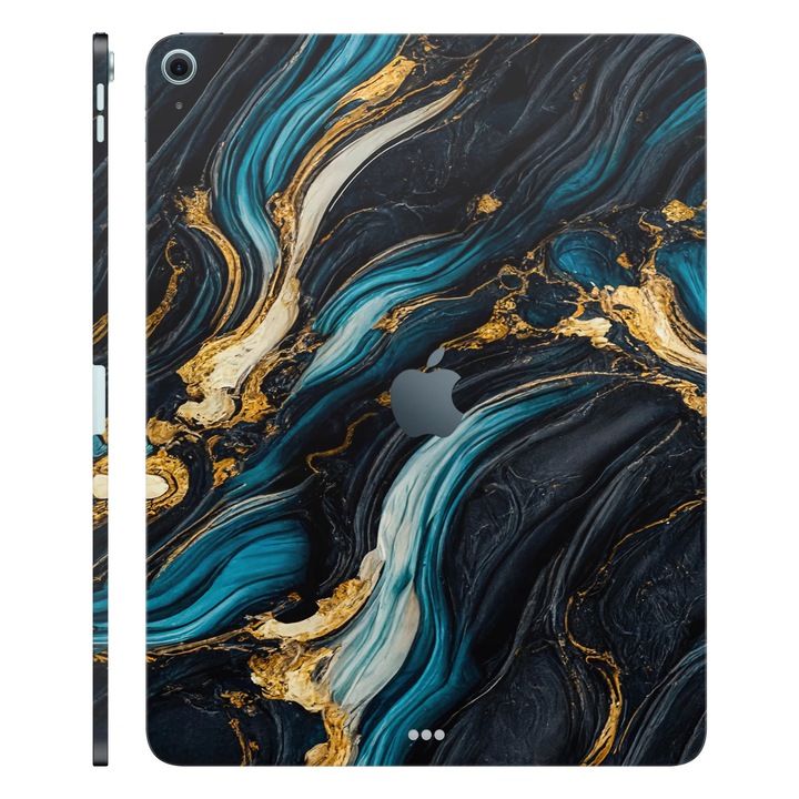 Folie de protectie pentru iPad Air 11" (2024), Colectia Signature, Skin Spate cu laterale unite, Mystic Ocean