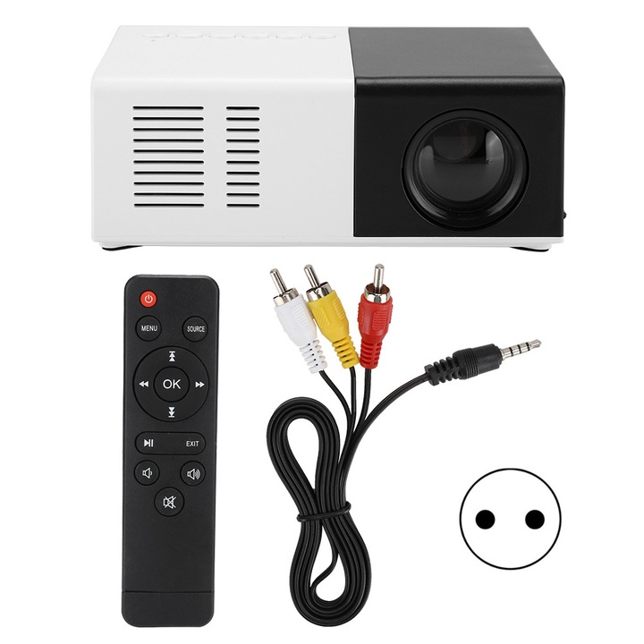 Mini LED projektor USB HDMI 1080P 2,0 hüvelykes LCD