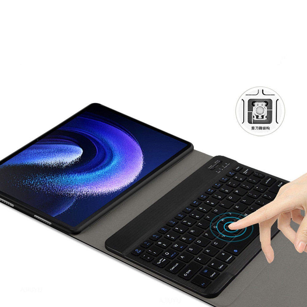Husa cu tastatura, pentru Lenovo Tab M9 2023 TB310, ecologic, negru