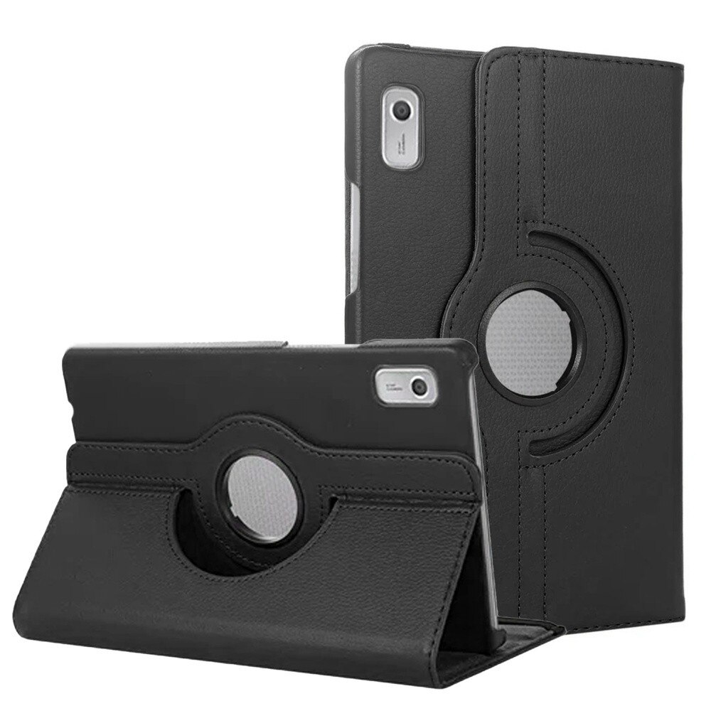 Etui obrotowe pentru tableta Lenovo Tab M9 2023 TB310, negru, cu functie de suport, 9"