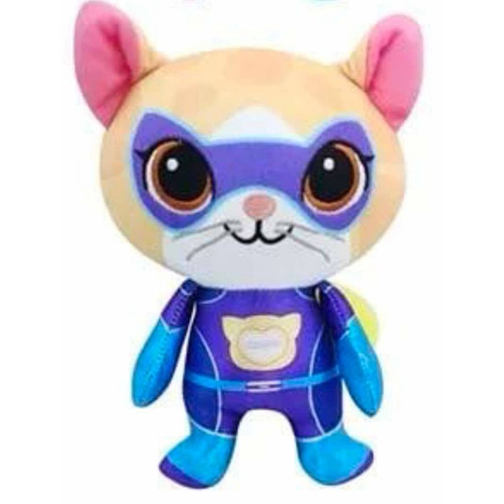 Plüssjáték, Sparks Super Kittens, Sárga és Lila, 25 cm