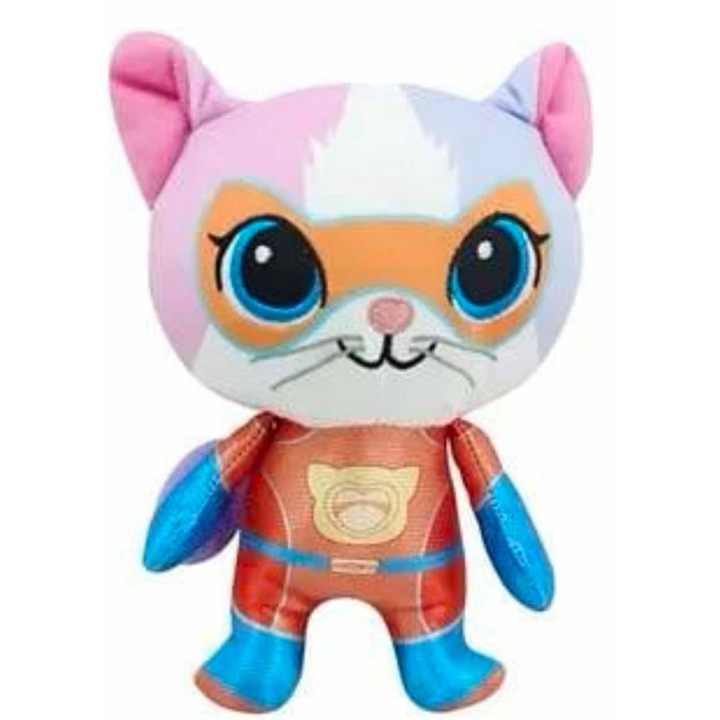 Plüssjáték, Buddy Super Kitten, Világos Rózsaszín Fehérrel, 25 cm