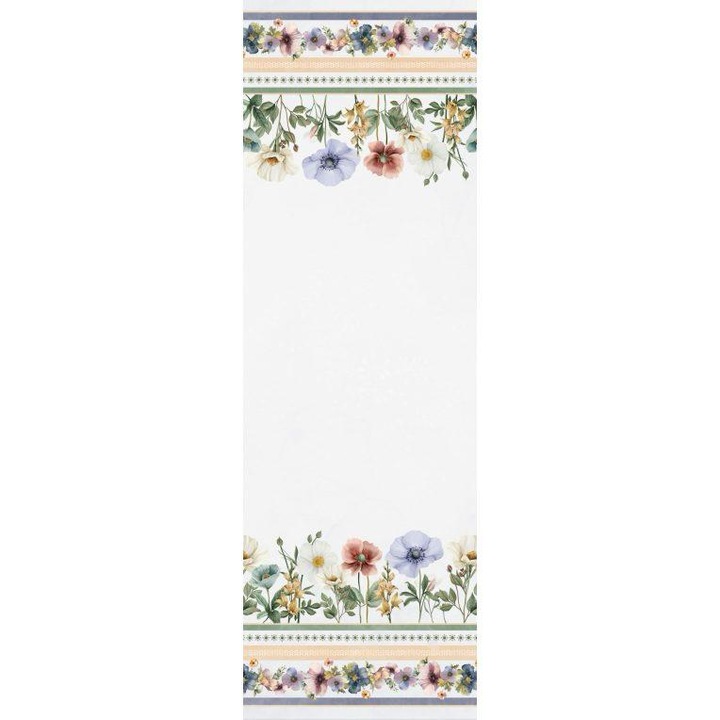 Napron de masa bumbac, Sally floral,45x140 cm