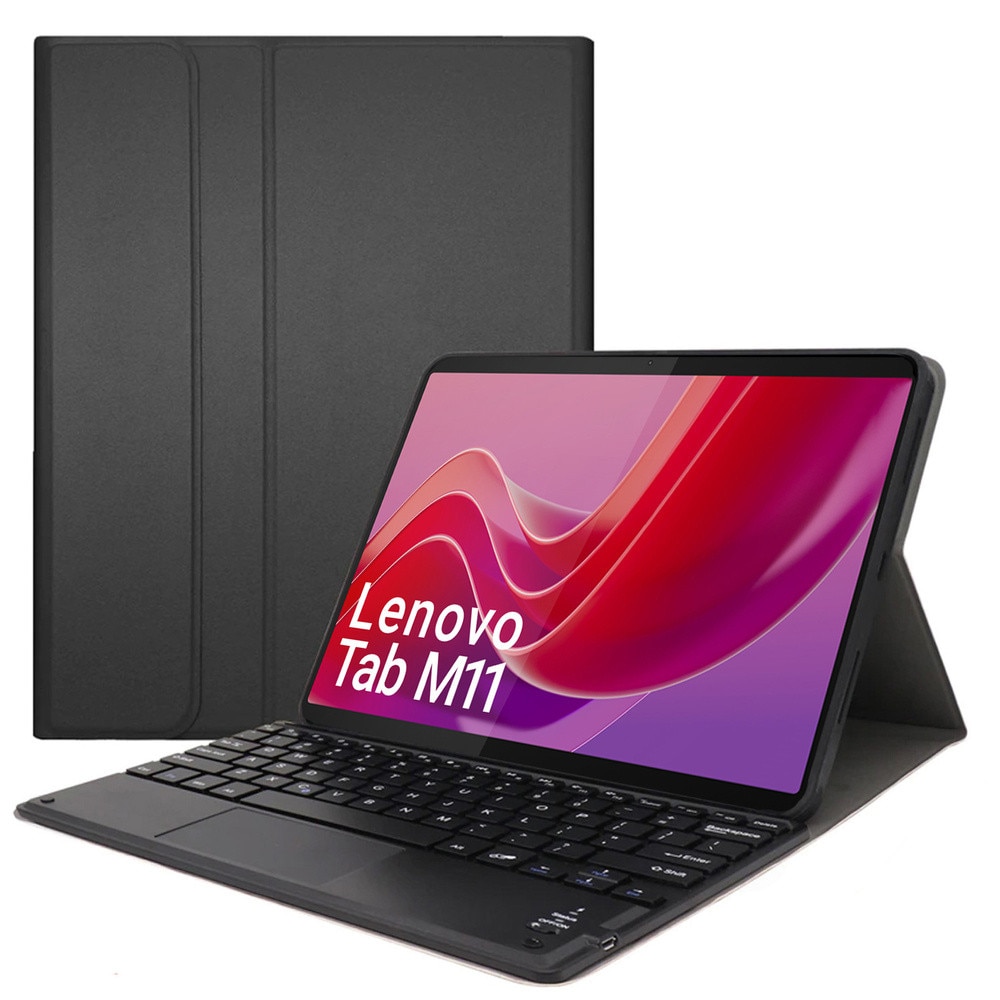 Husa cu tastatura Bluetooth si touchpad, pentru tableta Lenovo Tab M11, negru, 11"