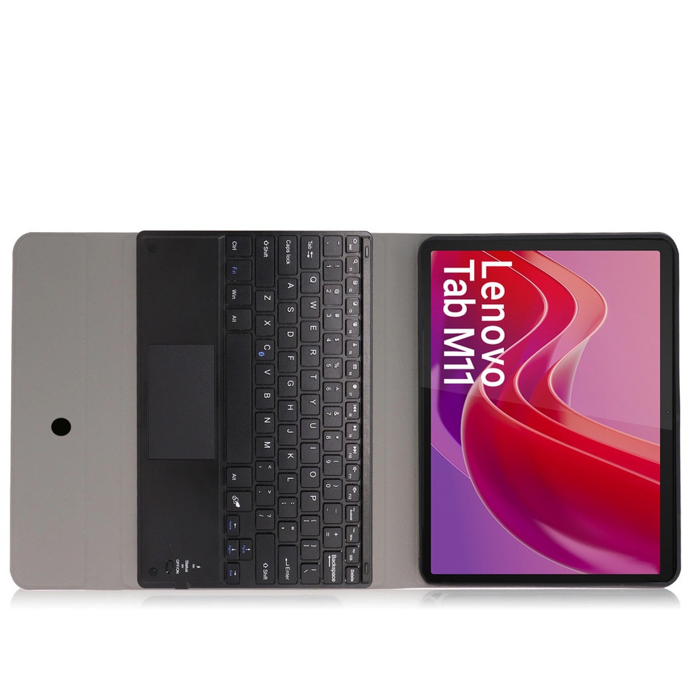 Husa cu tastatura Bluetooth si touchpad, pentru tableta Lenovo Tab M11, negru, 11"