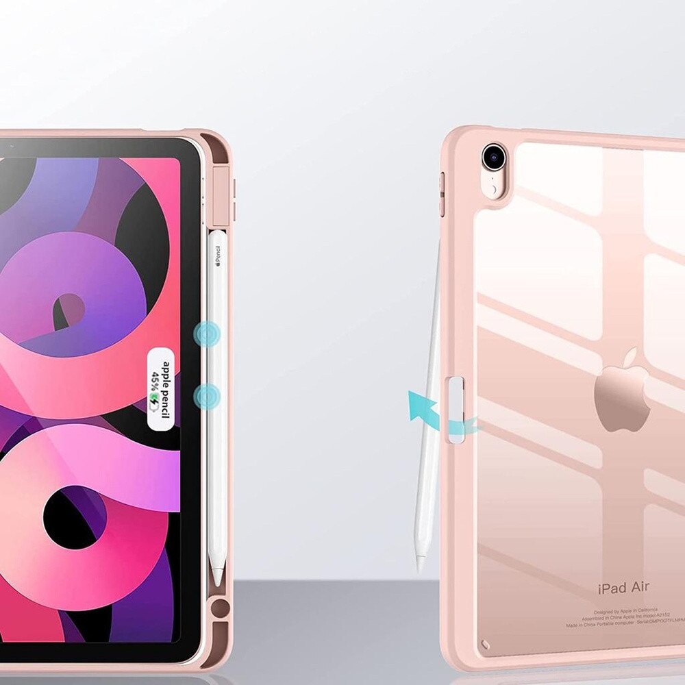 Etui Hard Crystal pentru iPad Air 11 Gen. 6, negru, cu functie de suport, protectie 360