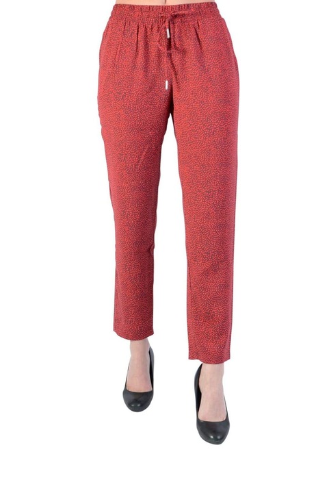 Női nadrág Le Temps Des Cerises, XS, piros, poliészter, két zsebbel