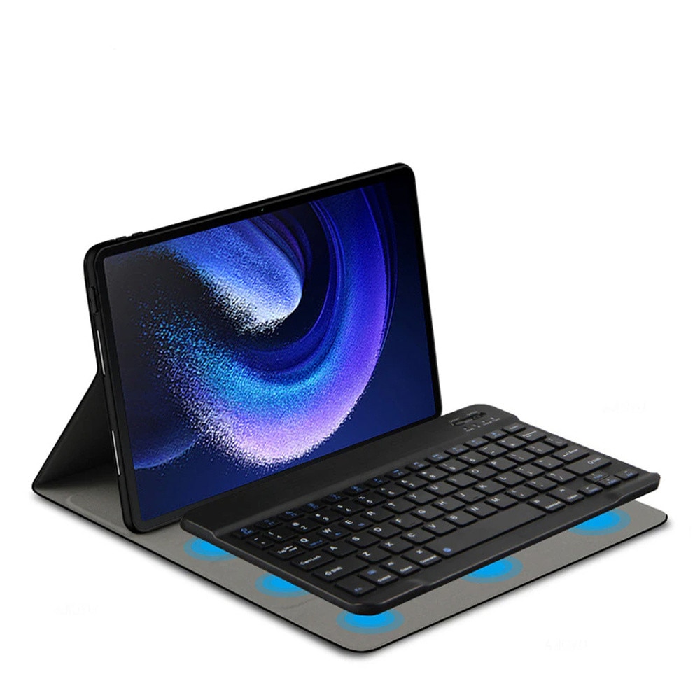 Husa cu tastatura Bluetooth, pentru Lenovo Tab P12 TB-370, negru