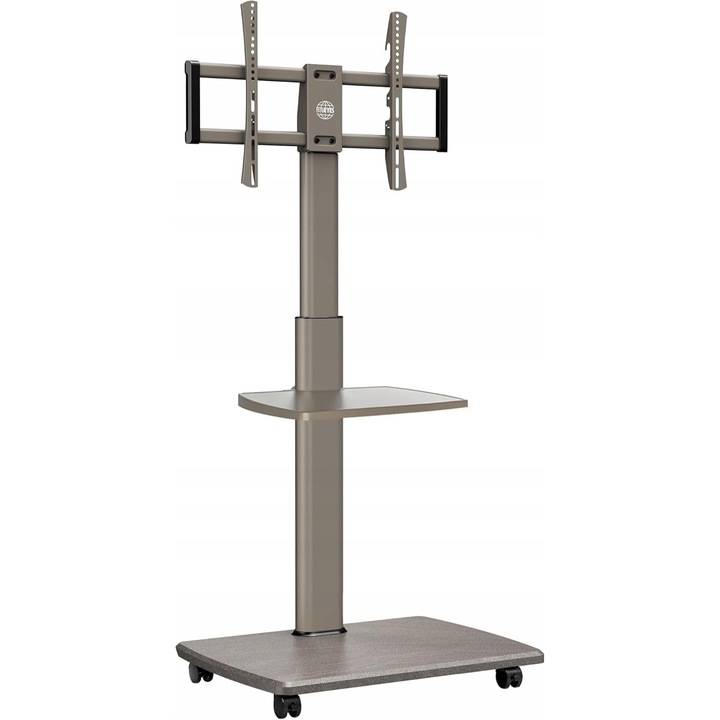 ТВ шкаф Luka, 32-70", метален, дървен, 40 кг, регулируем, мобилен