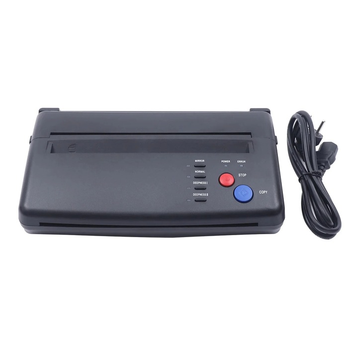 Термотрансферен принтер за татуировки, 220V, A4, ширина на сканиране 210 мм, черен