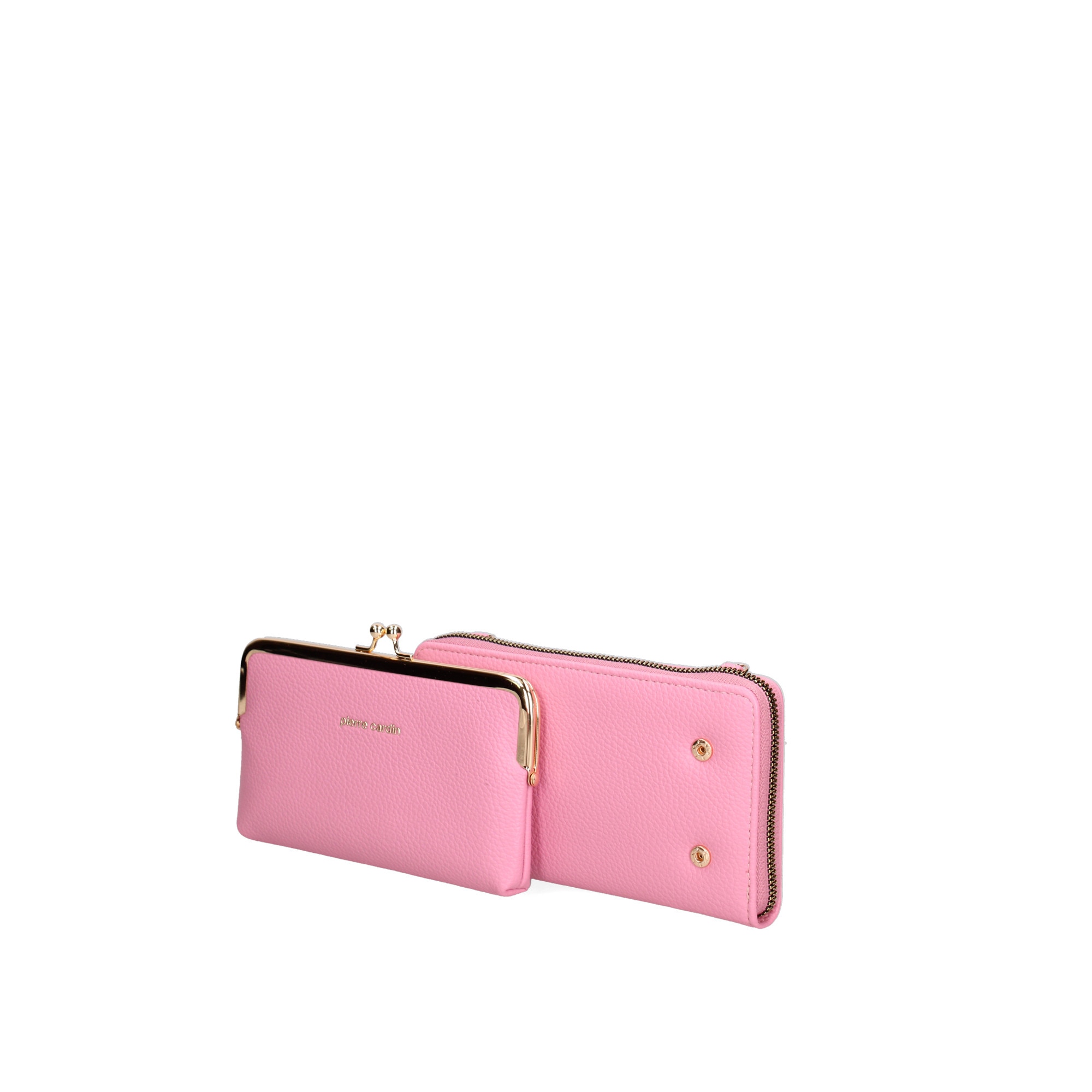 Pierre Cardin, Portofel cu etui detasabil, Roz - eMAG.ro