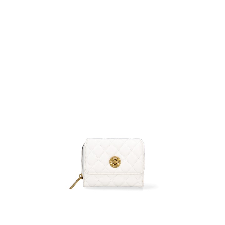 Pierre Cardin, Капитониран портфейл с цип, Бял