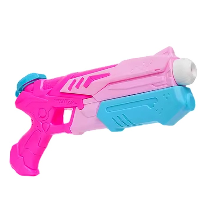Воден пистолет за деца, OPTIM SOLUTION, 6+ години, лятна играчка, басейн, плаж, вместимост 300 мл, воден спрей, ръчна система за изстрелване, игра на открито, лесен за употреба, XTO, розов