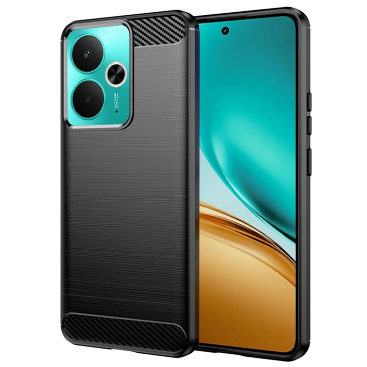 Кейс за Realme 14 / 14T Carbon Liquid Silicone Denim Black