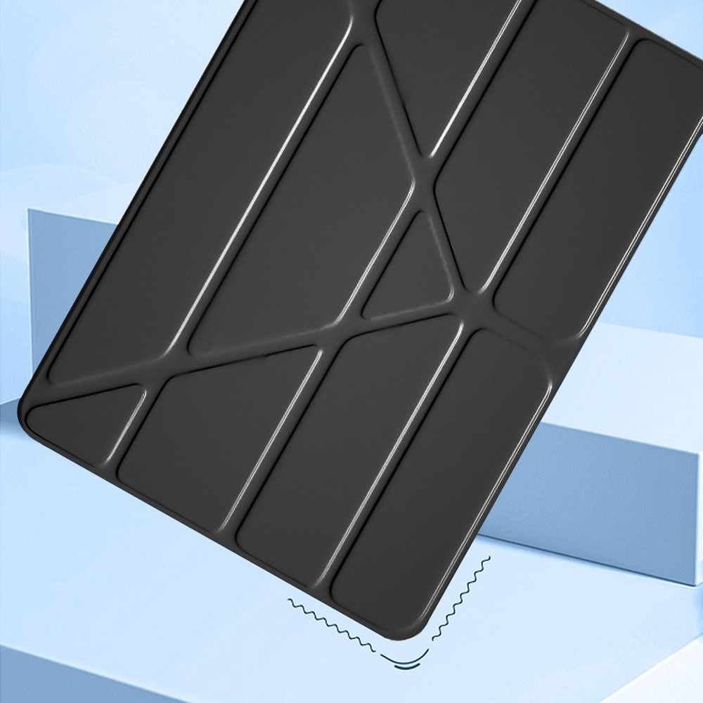 Etui Trifold Case pentru iPad Pro 13", ecologic, negru, 4 unghiuri de utilizare