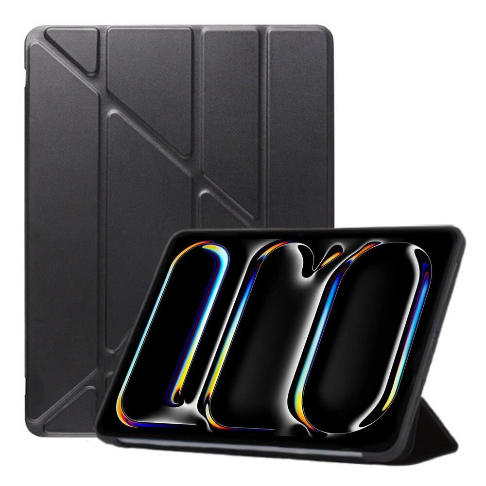 Etui Trifold Case pentru iPad Pro 13", ecologic, negru, 4 unghiuri de utilizare