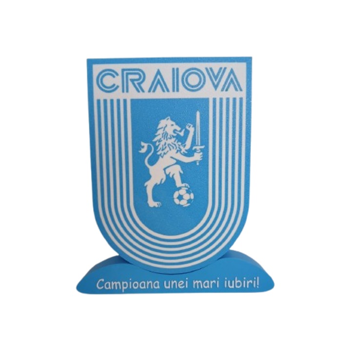 Caseta luminoasa LED, cu stema echipei de fotbal „Universitatea Craiova„