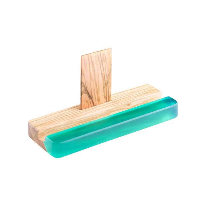 Asztali tablet állvány, olívafa