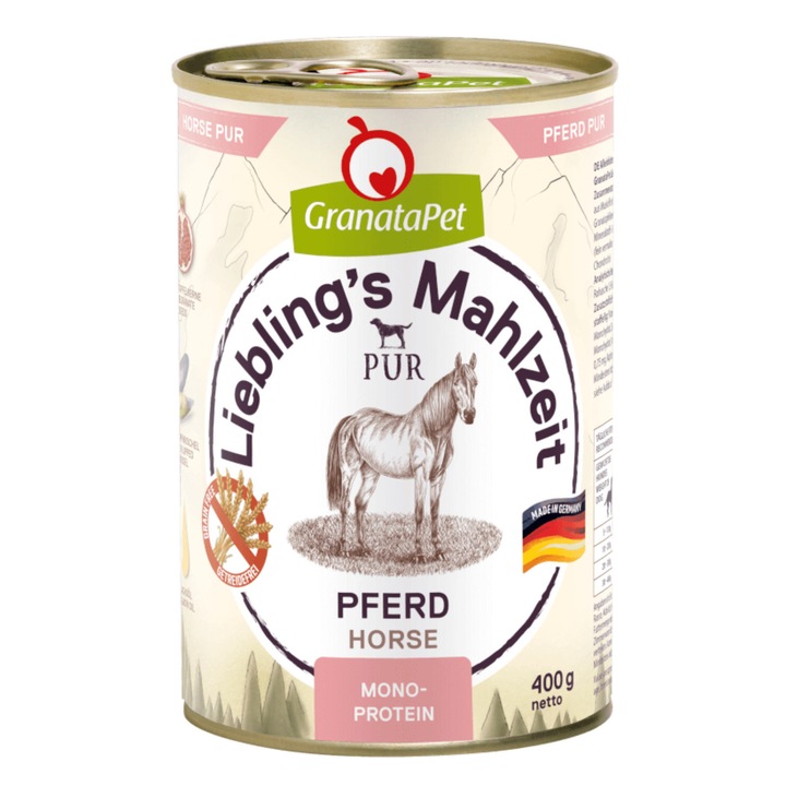Hrana umeda caini Liebling's Mahlzeit cal pur, GranataPet, 400 g