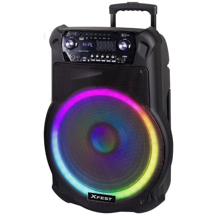 Преносим Bluetooth високоговорител Trevi XF 1600 KB, 200W, безжичен микрофон