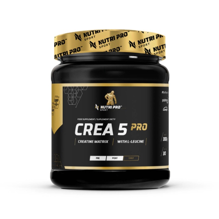 Crea 5 Pro Creatine Matrix 300g aroma de rodie Nutri Pro Sport