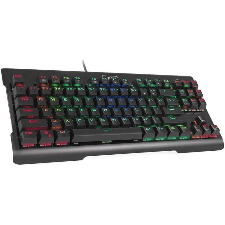 Tastatura gaming mecanica Redragon Visnu 87 Keys Anti-ghosting RGB Backlit Waterproof