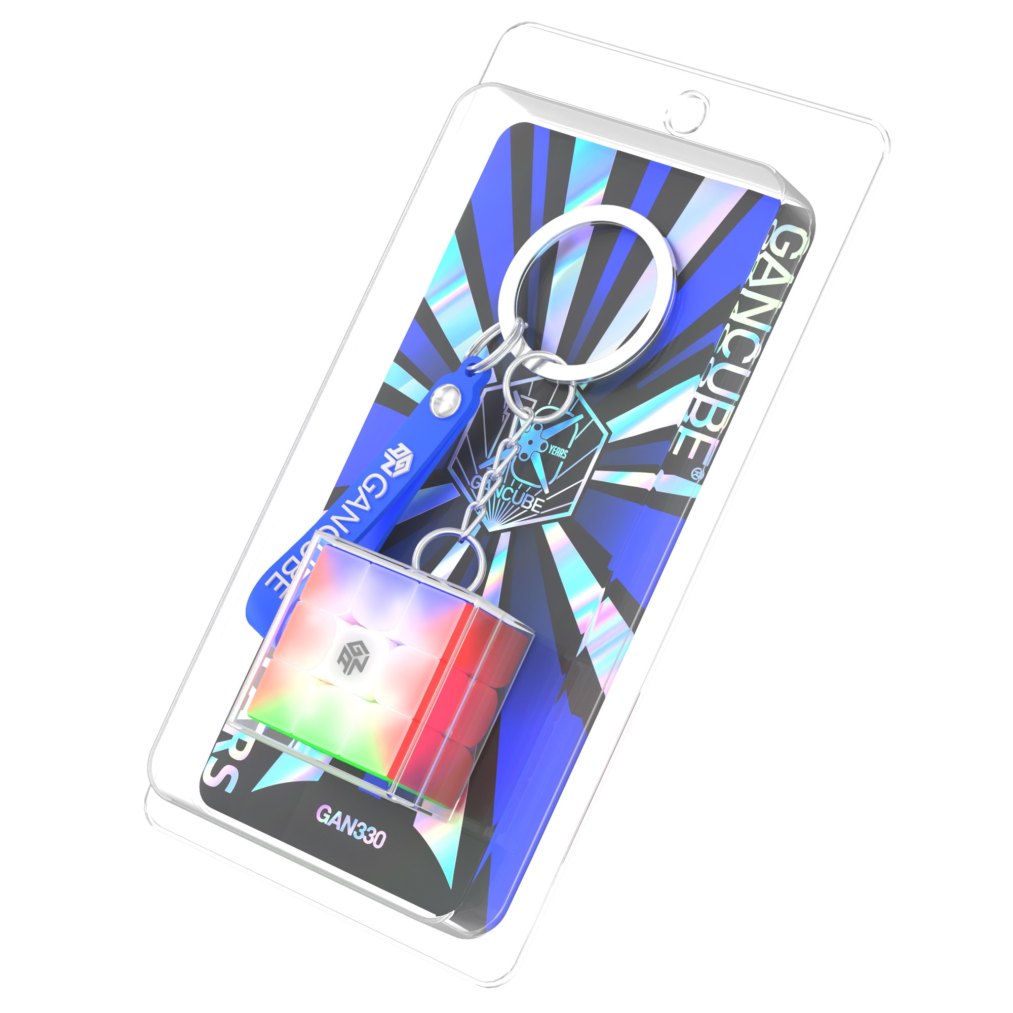 Cub Rubik, GAN 330 Editia 10 Aniversare, Design Translucent, Mini