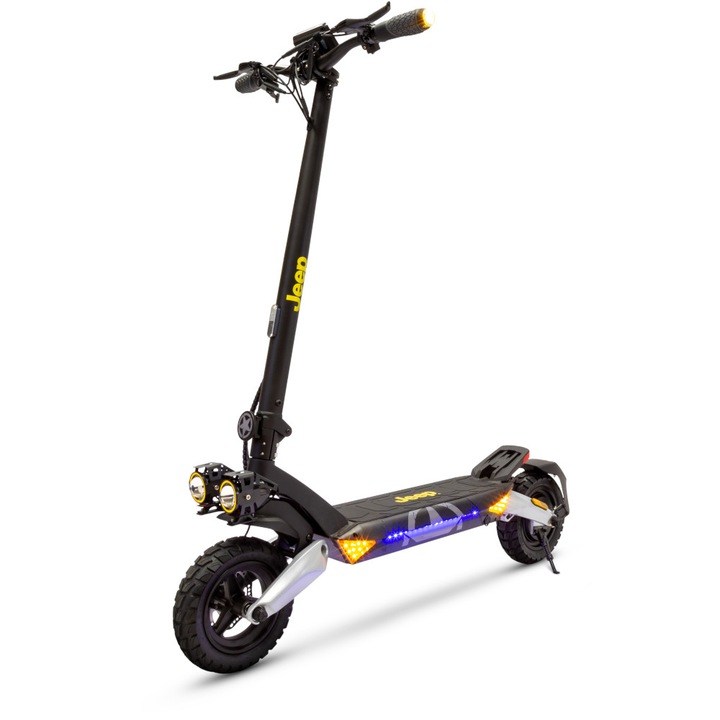 Trotineta electrica Jeep JXP Motor, 500W, Autonomie 60km, 25km/h, Negru