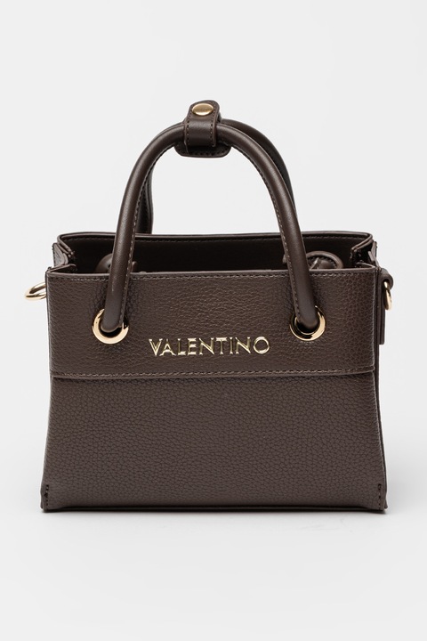 Valentino Bags, Ръчна чанта Alexia от еко кожа, Тъмнокафяв