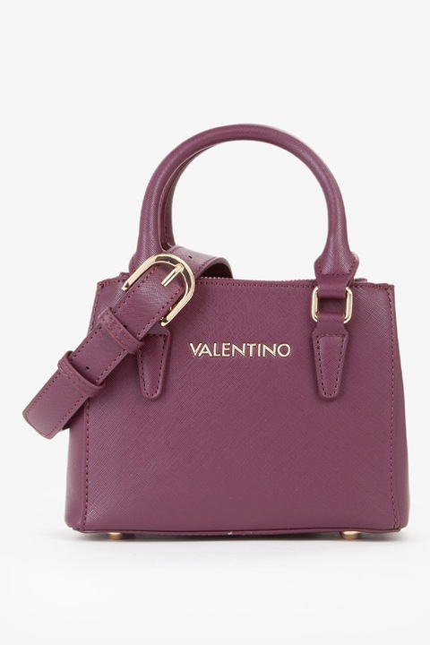 Valentino Bags, Geanta crossbody mica de piele ecologica Zero, Violet tyrian