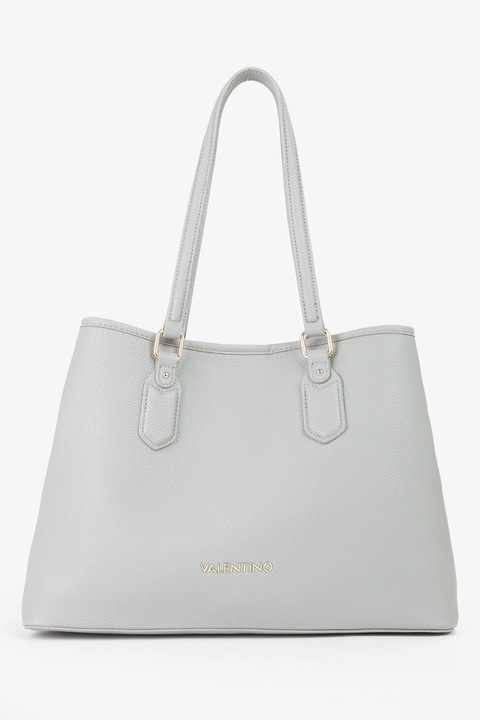 Valentino Bags, Geanta shopper de piele ecologica Brixton, Gri deschis