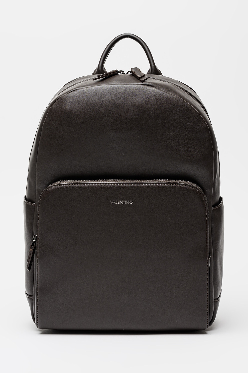 Valentino Bags, Rucsac de piele ecologica cu barete ajustabile Horizon, Maro inchis