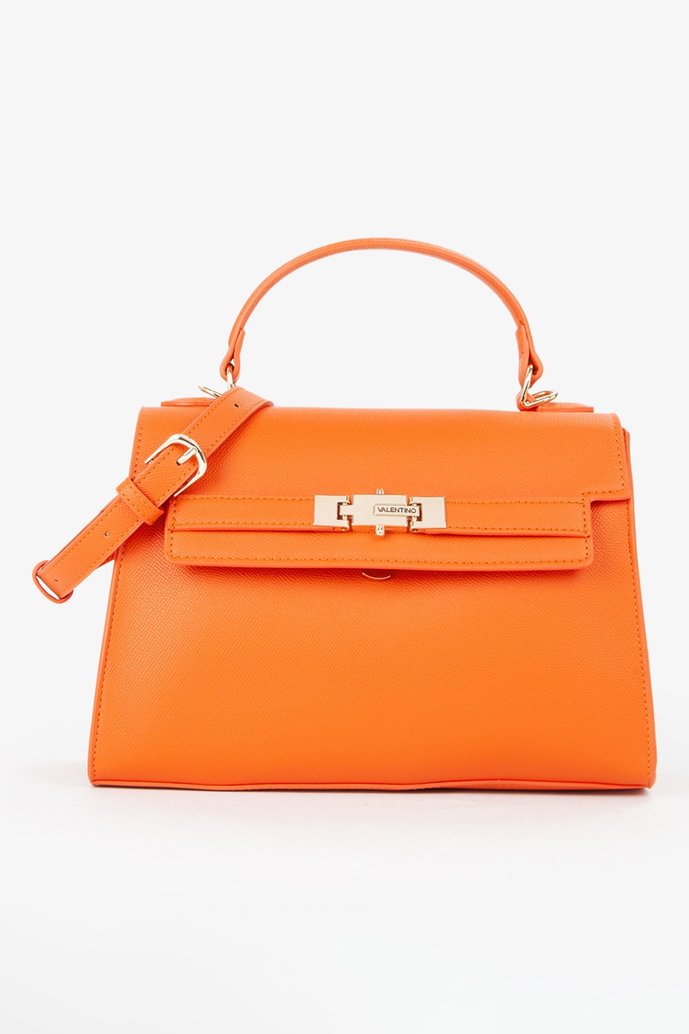 Valentino Bags, Geanta duffle de piele ecologica cu bareta