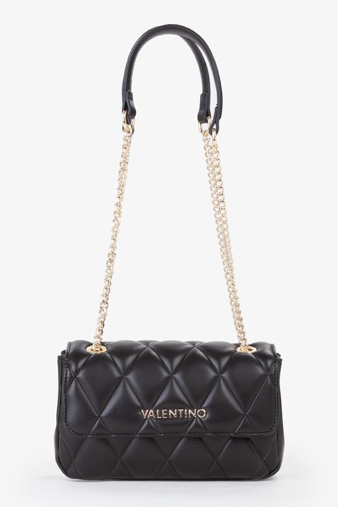 Valentino Bags, Steppelt műbőr válltáska, Fekete