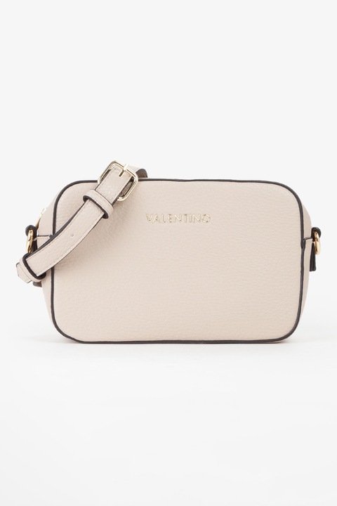 Valentino Bags, Geanta crossbody cu bareta intersanjabila de umar, Alb murdar
