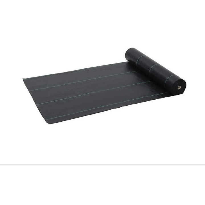 Gyomfóliás szövet, 1,96 m x 91 m, strapabíró, fekete